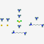 Structure of Azane;hexane-1,6-diamine;platinum(2+);dichloride
