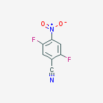 Structure of 2,5-difluoro-4-nitrobenzonitrile