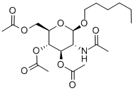 Structure of HEXYL 2-ACETAMIDO-3,4,6-TRI-O-ACETYL-2-DEOXY-BETA-D-GLUCOPYRANOSIDE