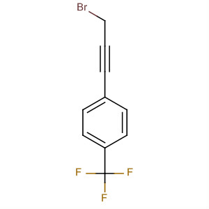 1-(3-Bromoprop-1-yn-1-yl)-4-(trifluoromethyl)benzene结构式