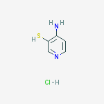 Structure of 3-Pyridinethiol, 4-amino-, hydrochloride (1:1)