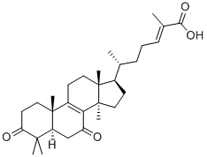 Chemical structure of GANODERIC ACID DM