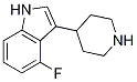 Structure of 1H-Indole, 4-fluoro-3-(4-piperidinyl)-