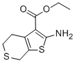Structure of 2-AMINO-4,7-DIHYDRO-5H-THIENO[2,3-C]THIOPYRAN-3-CARBOXYLIC ACID ETHYL ESTER