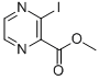 Structure of 2-pyrazinecarboxylic acid, 3-iodo-, methyl ester