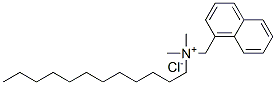 Structure of dodecyl(dimethyl)(naphthylmethyl)ammonium chloride