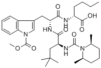 Structure of N-cis-2,6-DiMethylpiperidinocarbonyl-b-tBu-Ala-D-Trp(1-Methoxycarbonyl)-D-Nle-OH
