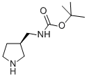 (3R)-吡咯烷-3-甲基氨基甲酸叔丁酯结构式