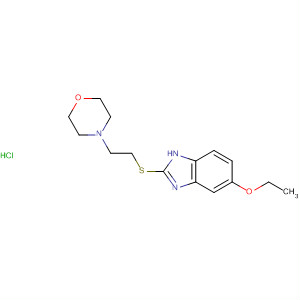 Structure of 1H-Benzimidazole, 5-ethoxy-2-[[2-(4-morpholinyl)ethyl]thio]-,monohydrochloride