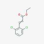 2-Propenoic acid, 3-(2,6-dichlorophenyl)-, ethyl ester结构式
