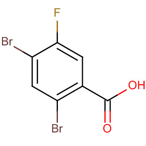 Structure of Benzoic acid, 2,4-dibromo-5-fluoro-