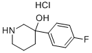 Structure of 3-(4-FLUORO-PHENYL)-PIPERIDIN-3-OL HYDROCHLORIDE