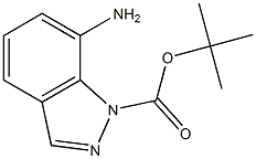 Structure of 1H-Indazole-1-carboxylic acid, 7-aMino-, 1,1-diMethylethyl ester