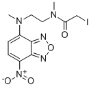 Structure of N,N-DIMETHYL-N-(IODOACETYL)-N-(7-NITROBENZ-2-OXA-1,3-DIAZOL-4-YL)-ETHYLENEDIAMINE