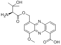 3-Hydroxy-L-valine (6-carboxy-4-methoxy-1-phenazinyl)methyl ester结构式