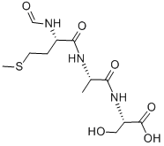 Structure of FOR-MET-ALA-SER