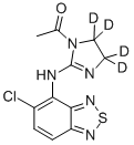 Structure of TIZANIDINE RELATED COMPOUND B (50 MG) (N-ACETYLTIZANIDINE)