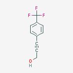 Structure of 2-Propyn-1-ol, 3-[4-(trifluoromethyl)phenyl]-