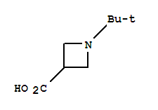Structure of 1-tert-butylazetidine-3-carboxylic acid
