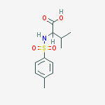 Structure of 3-methyl-2-[(4-methylphenyl)sulfonylamino]butanoic Acid