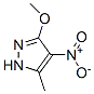 Structure of 1H-Pyrazole,  3-methoxy-5-methyl-4-nitro-