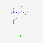 Structure of (S)-2-Amino-pent-4-enoic acid methyl ester hydrochloride