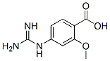 Structure of BENZOIC ACID 4-[(AMINOIMINOMETHYL)AMINO]-2-METHOXY-