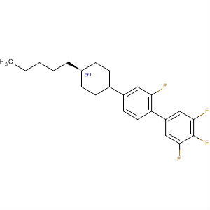 Structure of 1,1'-Biphenyl, 2,3',4',5'-tetrafluoro-4-(trans-4-pentylcyclohexyl)-