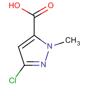 Structure of 1H-Pyrazole-5-carboxylic acid, 3-chloro-1-methyl-