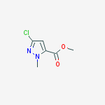 Structure of methyl 5-chloro-2-methylpyrazole-3-carboxylate