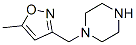 Structure of Piperazine, 1-[(5-methyl-3-isoxazolyl)methyl]-