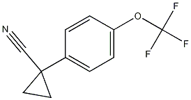 Structure of 1-(4-(trifluoromethoxy)phenyl)cyclopropanecarbonitrile