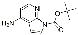 1H-Pyrrolo[2,3-b]pyridine-1-carboxylic acid, 4-amino-, 1,1-dimethylethyl ester结构式