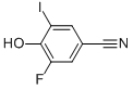 3-氟-4-羟基-5-碘苯甲腈结构式
