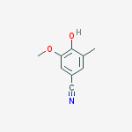Structure of 4-hydroxy-3-methoxy-5-methylbenzonitrile