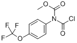 Structure of Methyl N-carbonochloridoyl-N-[4-(trifluoromethoxy)phenyl]carbamate
