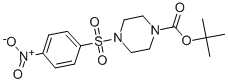 Structure of N-((4-NITROPHENYL)SULFONYL)-1-(TERT-BUTYLOXYCARBONYL)PIPERAZINE