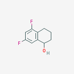 5,7-difluoro-1,2,3,4-tetrahydronaphthalen-1-ol结构式