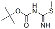Structure of CARBAMIC ACID [IMINO(METHYLTHIO)METHYL]-,TERT-BUTYL ESTER