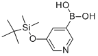 Structure of (5-([TERT-BUTYL(DIMETHYL)SILYL]OXY)PYRIDIN-3-YL)BORONIC ACID