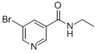 5-溴吡啶-3-(N-乙基)甲酰胺结构式