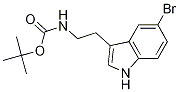 Structure of [2-(5-Bromo-1H-indol-3-yl)-ethyl]-carbamic acid tert-butyl ester
