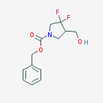 Structure of Benzyl 3,3-difluoro-4-(hydroxymethyl)pyrrolidine-1-carboxylate