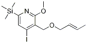 3-[((E)-BUT-2-ENYL)OXYMETHYL]-4-IODO-2-METHOXY-6-TRIMETHYLSILANYL-PYRIDINE结构式