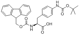Structure of Fmoc-p(NH-Boc)-L-Phe-OH