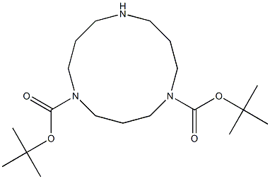 Structure of bis(1,1-diMethylethyl) 1,5,9-triazacyclododecane-1,5-dicarboxylate