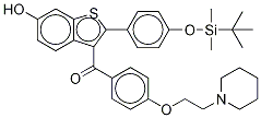4’-tert-Butyldimethylsilyl-6-hydroxy Raloxifene结构式