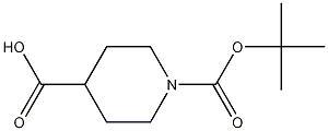 1,4-哌啶二甲酸 1-叔丁酯结构式