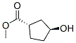 Structure of CYCLOPENTANECARBOXYLIC ACID 3-HYDROXY-,METHYL ESTER,(1S-TRANS)-
