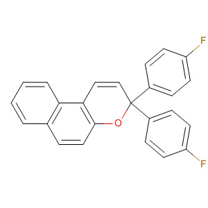 Structure of 3H-Naphtho[2,1-b]pyran, 3,3-bis(4-fluorophenyl)-
